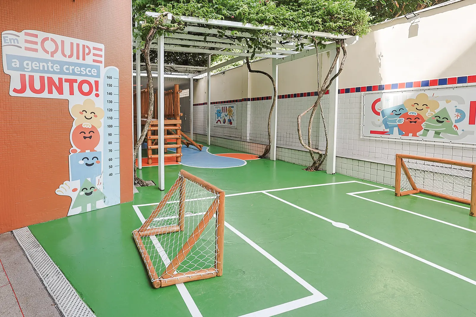 Pátio da Educação Infantil do Colégio Equipe