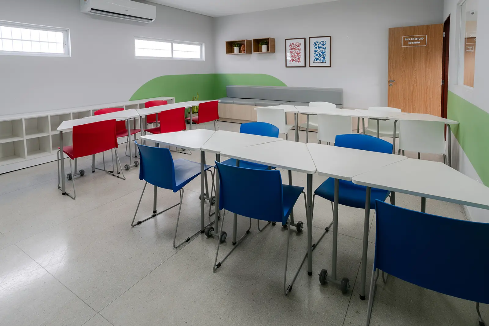 Sala de estudo coletiva do Colégio Equipe