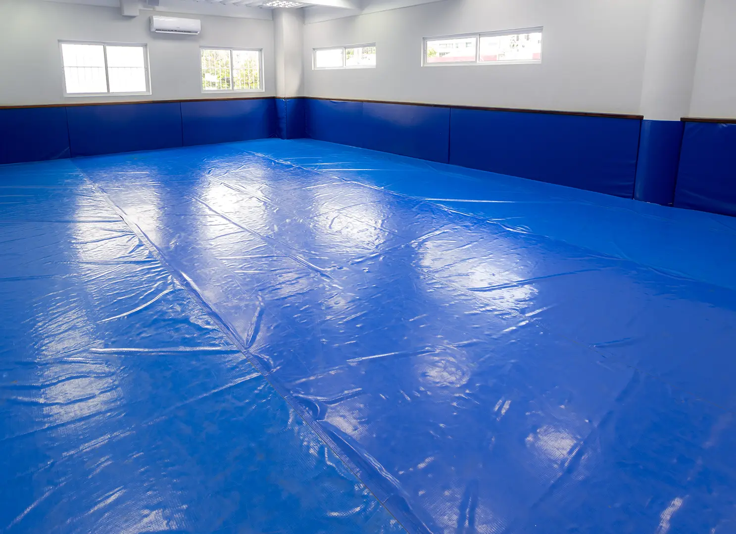 Sala de judô do Colégio Equipe